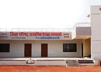 रानमसले येथील मराठी शाळेचे लक्ष्मी हाइड्रॉलिक्सने केले पुनरुज्जीवन