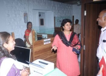 राज्याचे मुख्य निवडणूक अधिकारी एस.चोक्कलिंगम यांची रायगड जिल्हा माध्यम कक्षास भेट