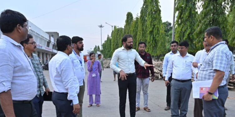 कळमना मार्केट येथे लोकसभा निवडणूक मतमोजणीची जय्यत तयारी