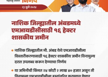 अंबड मधील एमआयडीसीसाठी मुख्यमंत्र्यांचा मोठा निर्णय..