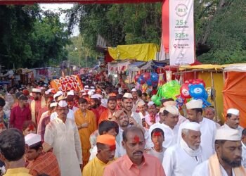 आई राजा उदो..उदोच्या गजरात श्री रूपाभवानी मातेची पालखी मिरवणूक उत्साहात