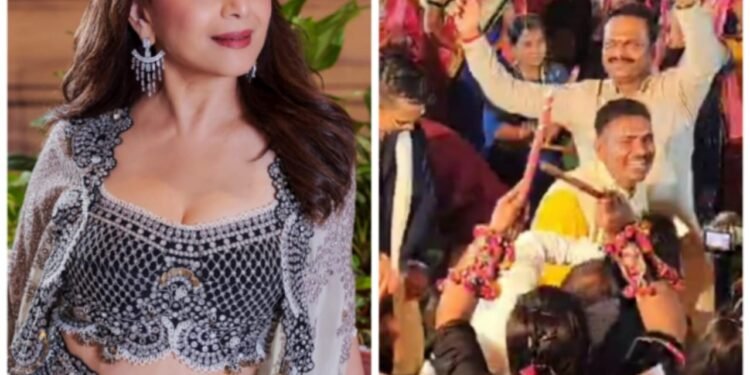 पुढच्या वर्षी दांडिया महोत्सवात माधुरी दीक्षितला आणणार.! पहा.. कोणी दिलं आश्वासन..!
