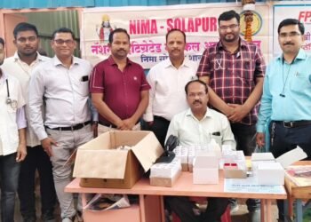 श्रीरुपाभवानी मंदीरात मोफत आरोग्य तपासणी शिबीर ; भाविकांना मिळाला लाभ