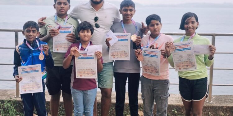 बार्शीच्या सहा विद्यार्थ्यांची जलतरण स्पर्धेत अभूतपूर्व कामगिरी