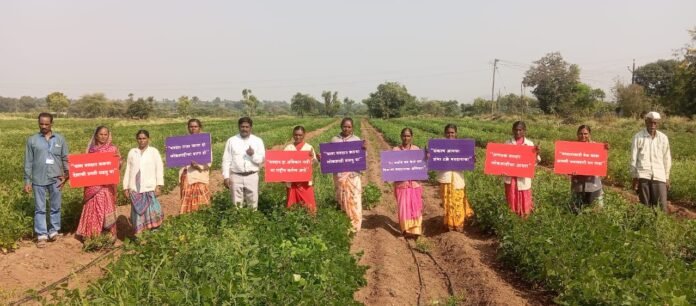 सातारा जिल्ह्यातील पिंपोडे बु. व नांदवळ येथे मतदान जनजागृती