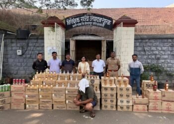 राज्य उत्पादन शुल्क विभागाच्या भरारी पथकाकडून गोवा बनावटीचा मद्यसाठा जप्त