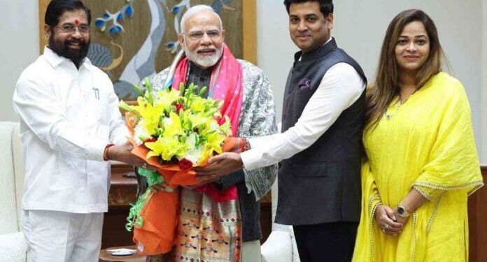 उपमुख्यमंत्री एकनाथ शिंदे यांनी घेतली प्रधानमंत्री नरेंद्र मोदी यांची सदिच्छा भेट