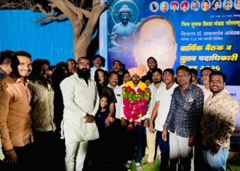 एस पी प्रतिष्ठान व भिम युवक क्रीडा मंडळाच्या वतीने विश्वरत्न डॉ. बाबासाहेब आंबेडकर यांच्या 134 व्या जयंती निमित्त वार्षिक बैठक