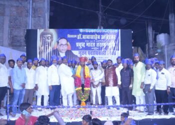 भीमजयंती सन 2025 पदाधिकारी निवडी प्रसंगी हजारो कार्यकर्ते उपस्थित