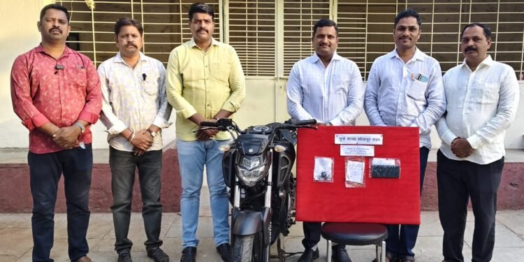 सोलापूर गुन्हे शाखेची यशस्वी कारवाई | दोन आंतरजिल्हा गुन्हेगार जेरबंद; लाखांचा मुद्देमाल जप्त..
