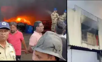 सोलापुरात भीषण आग; MIDCतील कारखान्यात ३ कामगारांचा होरपळून मृत्यू, बचावकार्य सुरू..