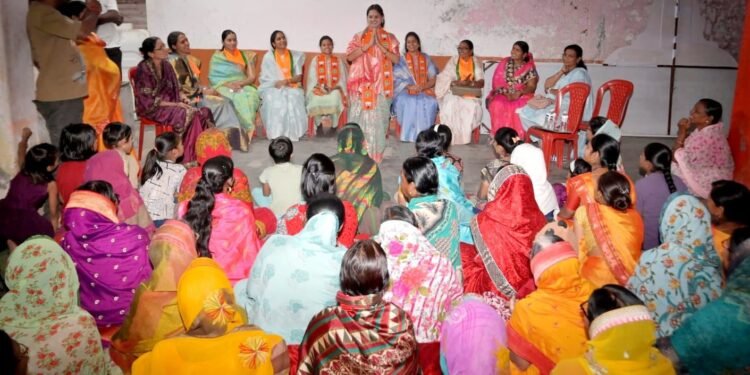 प्रभाग ६ मध्ये बहिणींचा जोरदार खेळ! भाजप उमेदवारांसाठी ‘लाडक्या बहिणी’ सक्रिय”