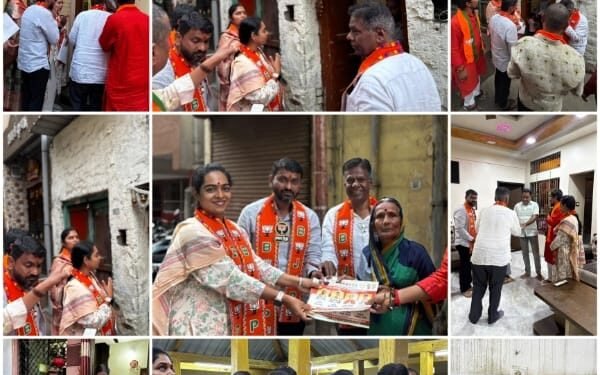 “तुमचे मत, आमचे व्हिजन!” प्रभाग ७ मध्ये भाजप उमेदवारांचा होम-टू-होम धडाका; परिवर्तनाचा ठाम दावा..