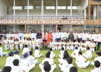 सोलापूर जिल्हा क्रिकेट असोसिएशनतर्फे ‘लिटिल चॅम्प’ क्रिकेट स्पर्धेचा बक्षीस समारंभ उत्साहात